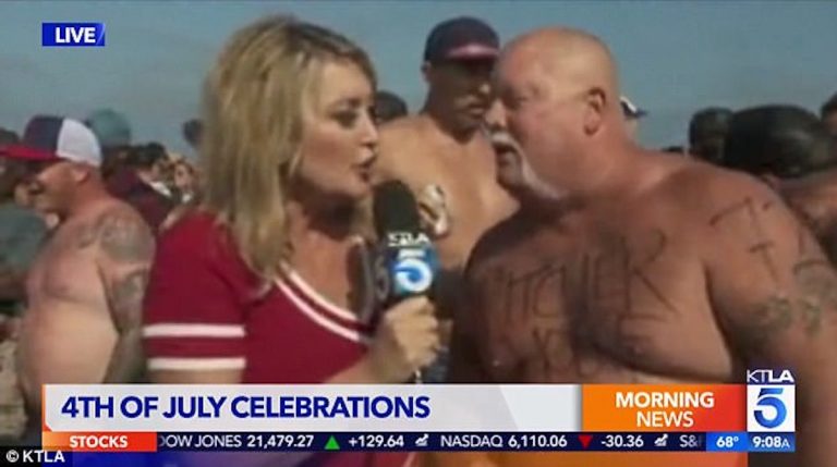 [WATCH] Poor reporter gets puked on during beer pounding competition