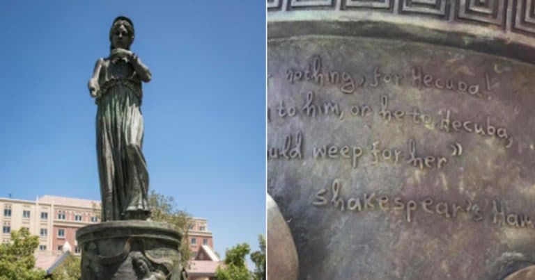 USC unveils new statue, misspells Shakespeare’s name