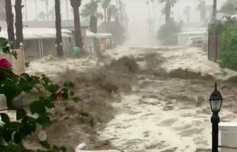 This video of the insane flooding in Palm Springs is crazy, man