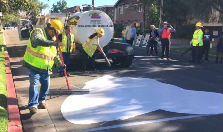 LA is painting some streets white in order to cool shit down a bit