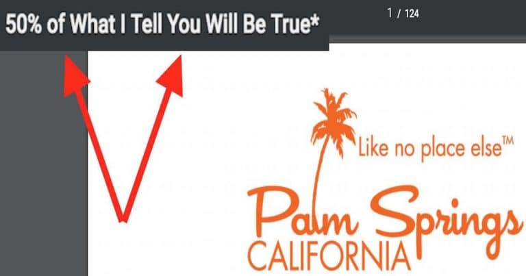 Someone with the City of Palm Springs is hilarious