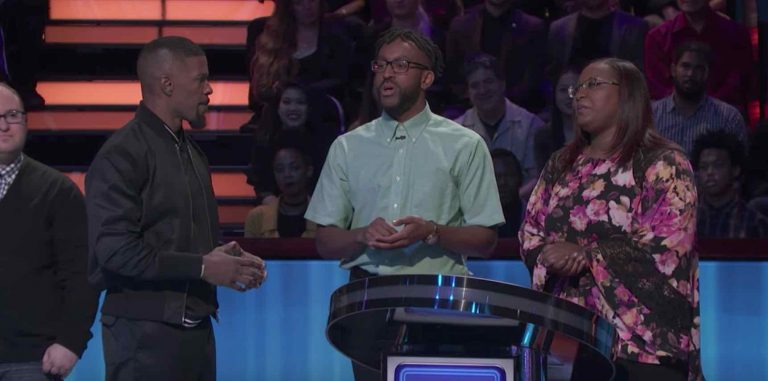 A game show contestant shared a very brief Palm Springs story with Jamie Foxx