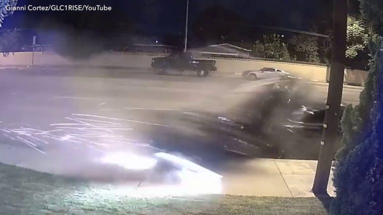 Terrifying crash caused by alleged drunk driver caught on video