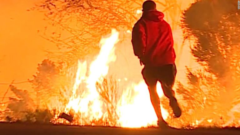 Video: Hero stops to rescue bunny from SoCal fires