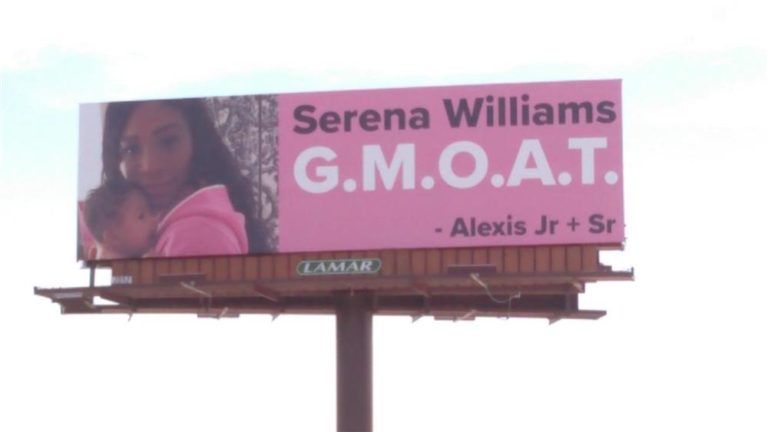 Serena Williams’ husband put up 4 billboards to welcome her to Indian Wells