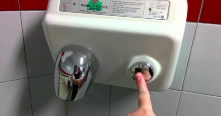 Study: Public bathroom hand dryers spread bacteria from the toilet