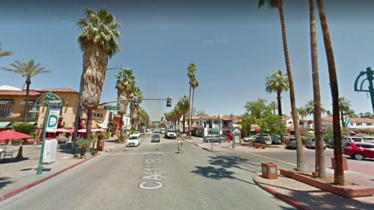 You may want to avoid driving through downtown Palm Springs for a bit