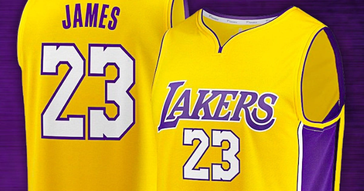 james 23 lakers jersey