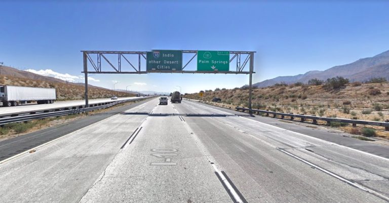 A long stretch of the 10 Freeway leading into Palm Springs to be renovated