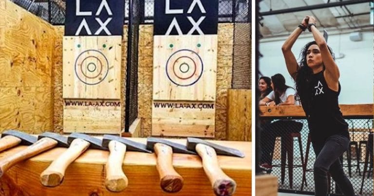 There’s now an ax-throwing bar in Los Angeles