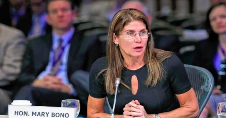 Mary Bono has resigned from the job she was named to on Friday