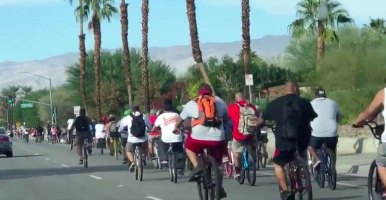 Did everyone in Palm Desert go for a bike ride Saturday afternoon?