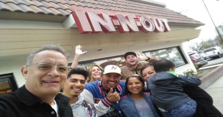 Tom Hanks stops into Fontana In-N-Out, buys everyone lunch