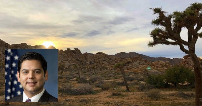 Raul Ruiz spent the morning cleaning up trash in Joshua Tree