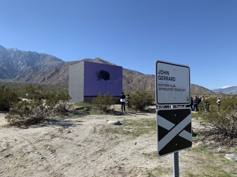 Western Flag, the Desert X art installation in Palm Springs