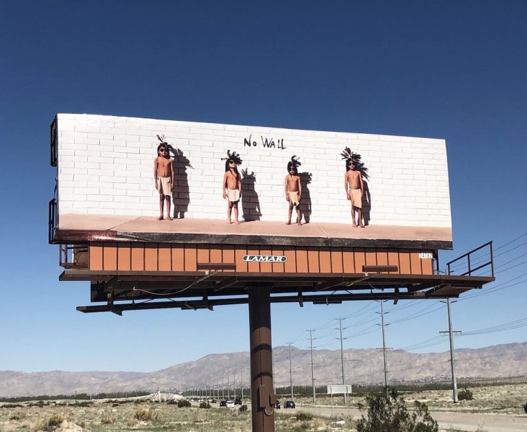 The Desert X 2019 guide to the Jackrabbit billboard installation in Palm Springs