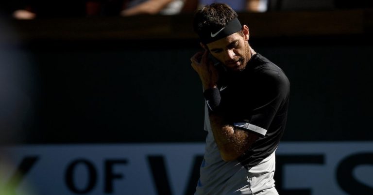 Juan Martin del Potro, the defending BNP Paribas Open champ, has withdrawn from the tournament