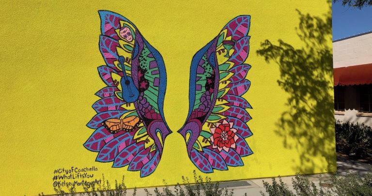 City of Coachella debuts its latest mural: ‘What Lifts Your Wings – Coachella’