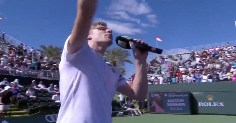 So this happened at the BNP Paribas Open