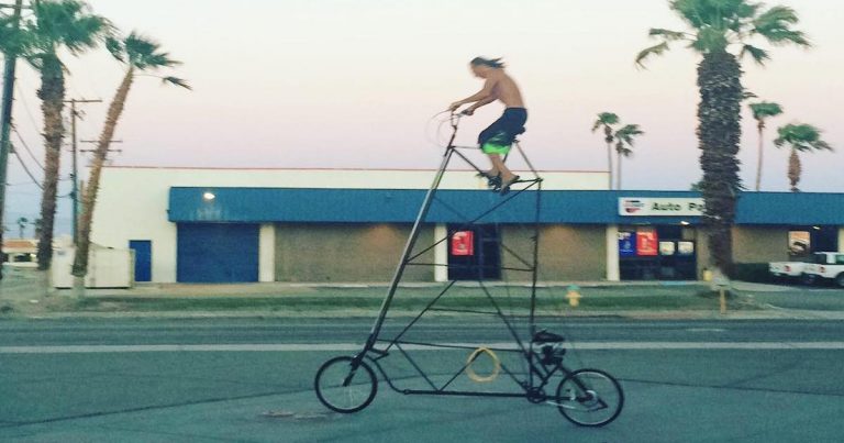 This man and his bike have Cathedral City Police stumped