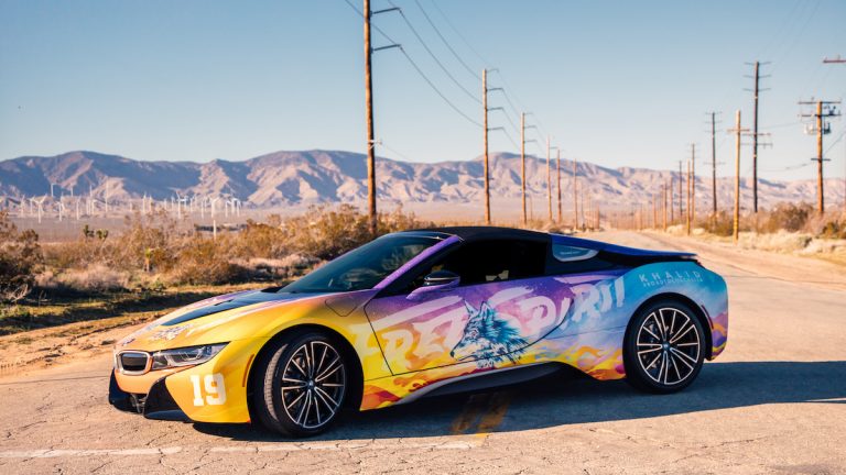 BrandChella: BMW has created this wolf and flame mobile for the fest