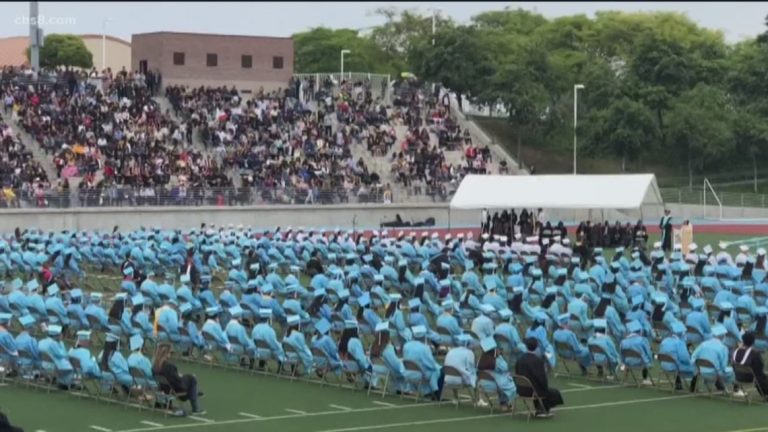 A San Diego area valedictorian goes off on school staff during fiery graduation speech