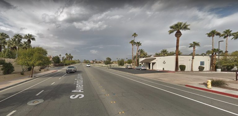 Sinkhole shuts down portion of Palm Springs road