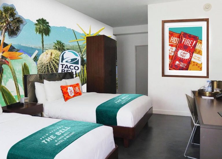 Here’s all the info on the Palm Springs Taco Bell Hotel