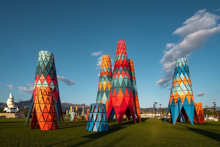 Giant towers art display from 2019 Coachella to be installed in Indio