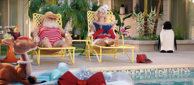 Katy Perry’s Christmas music video imagines if the North Pole was in Palm Springs