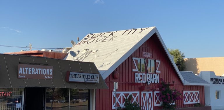 What’s the mysterious message being painted on the Red Barn?