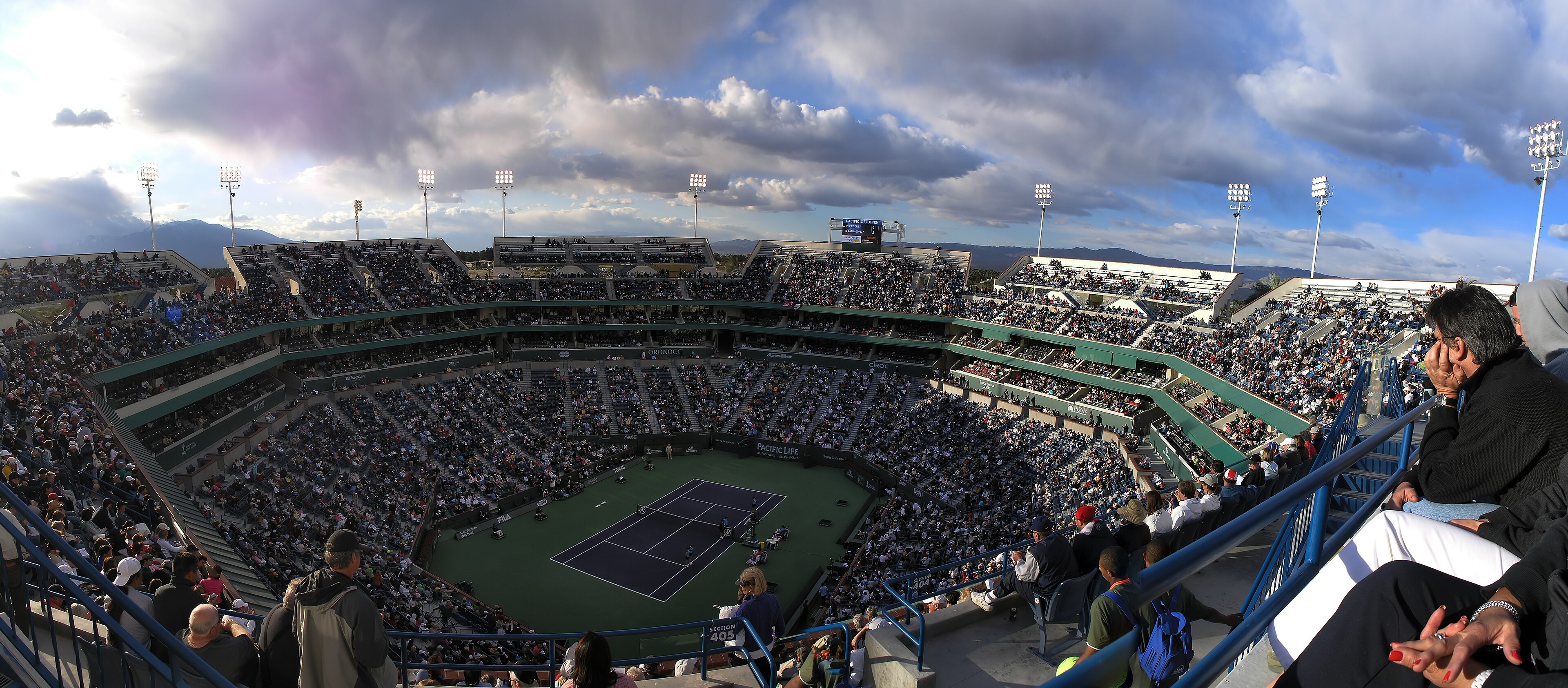 Stadium 1 at the Indian Wells Tennis Garden, home of the BNP Paribas Open