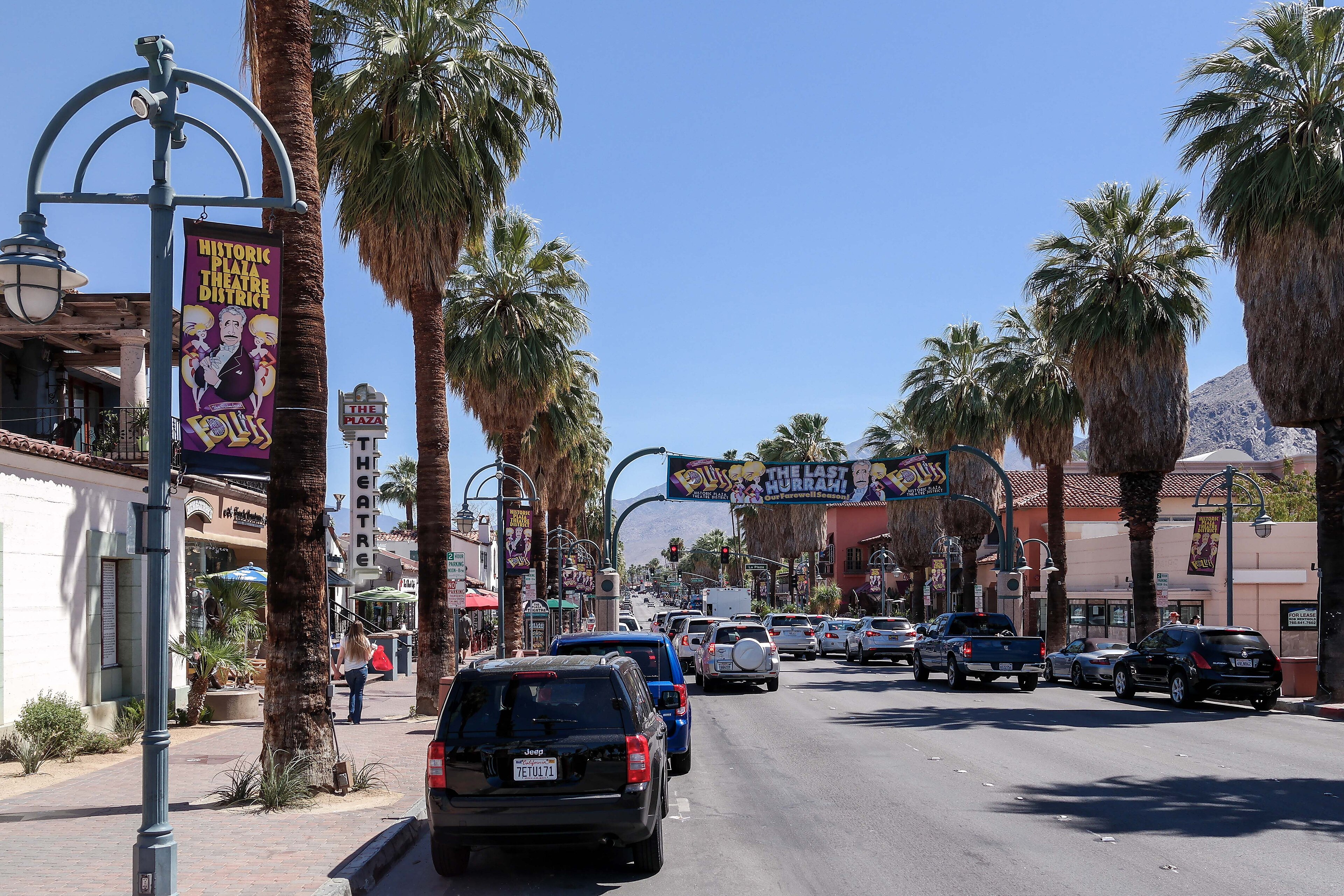 Palm Canyon Drive in Palm Springs, California
